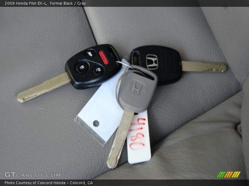 Formal Black / Gray 2009 Honda Pilot EX-L