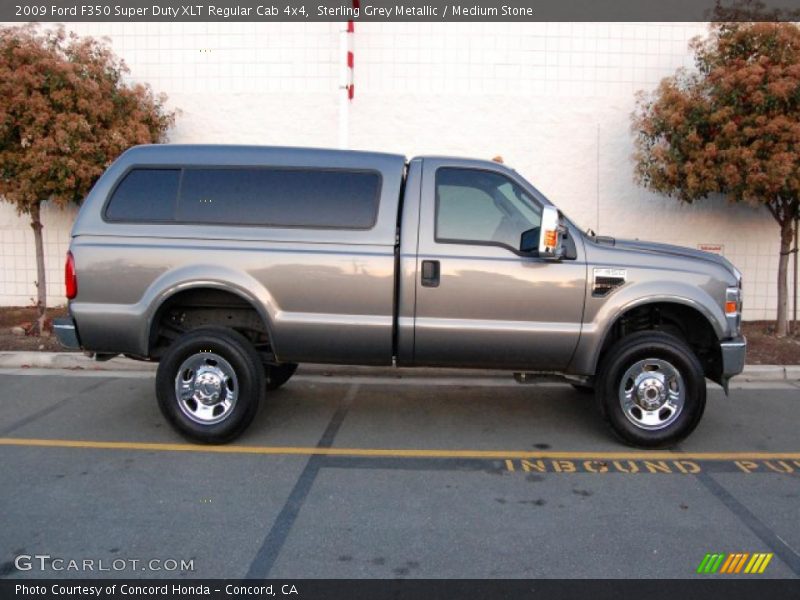 Sterling Grey Metallic / Medium Stone 2009 Ford F350 Super Duty XLT Regular Cab 4x4