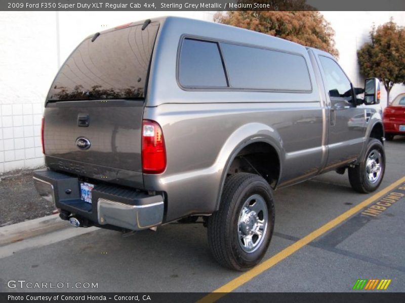 Sterling Grey Metallic / Medium Stone 2009 Ford F350 Super Duty XLT Regular Cab 4x4