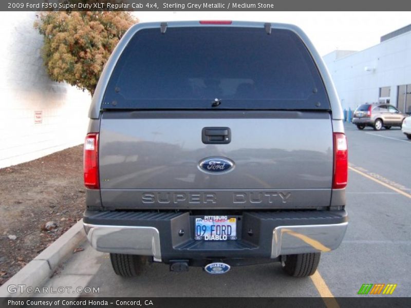 Sterling Grey Metallic / Medium Stone 2009 Ford F350 Super Duty XLT Regular Cab 4x4