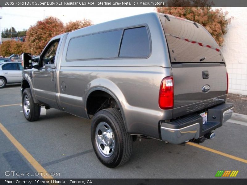 Sterling Grey Metallic / Medium Stone 2009 Ford F350 Super Duty XLT Regular Cab 4x4