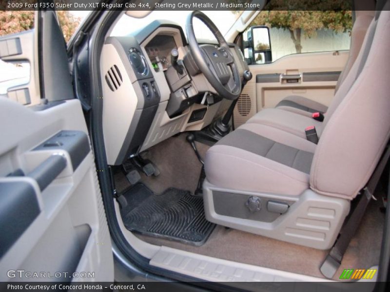 Sterling Grey Metallic / Medium Stone 2009 Ford F350 Super Duty XLT Regular Cab 4x4