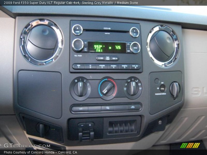 Sterling Grey Metallic / Medium Stone 2009 Ford F350 Super Duty XLT Regular Cab 4x4