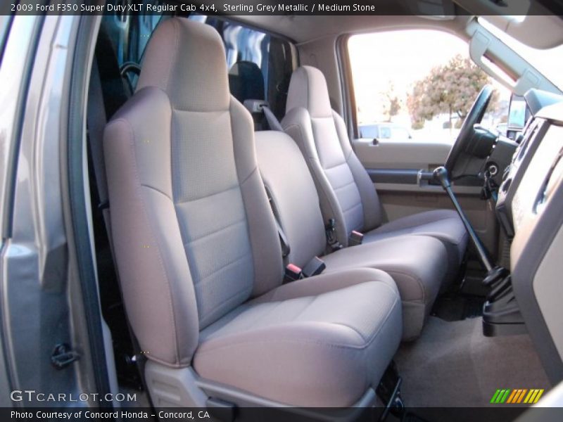 Sterling Grey Metallic / Medium Stone 2009 Ford F350 Super Duty XLT Regular Cab 4x4