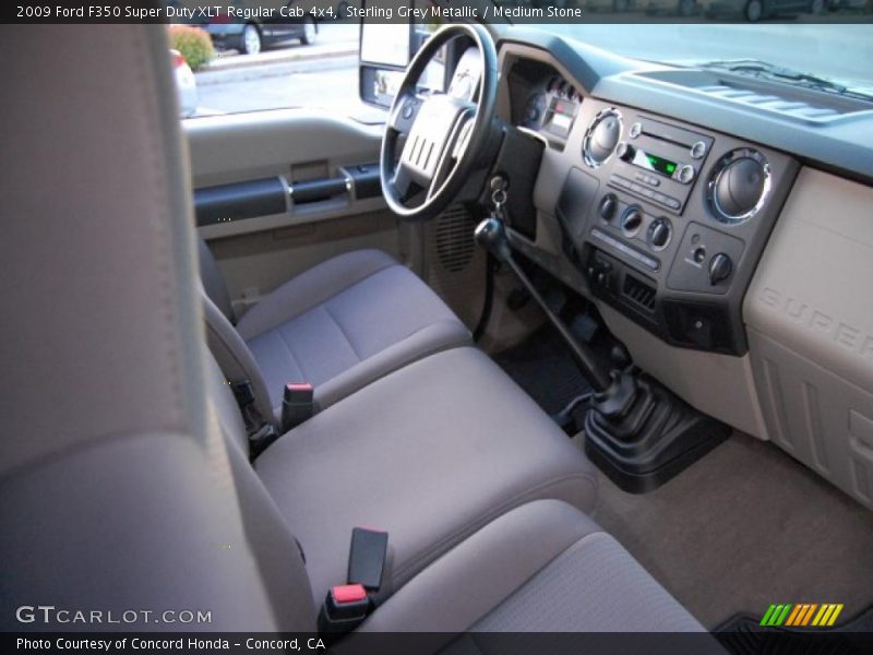 Sterling Grey Metallic / Medium Stone 2009 Ford F350 Super Duty XLT Regular Cab 4x4