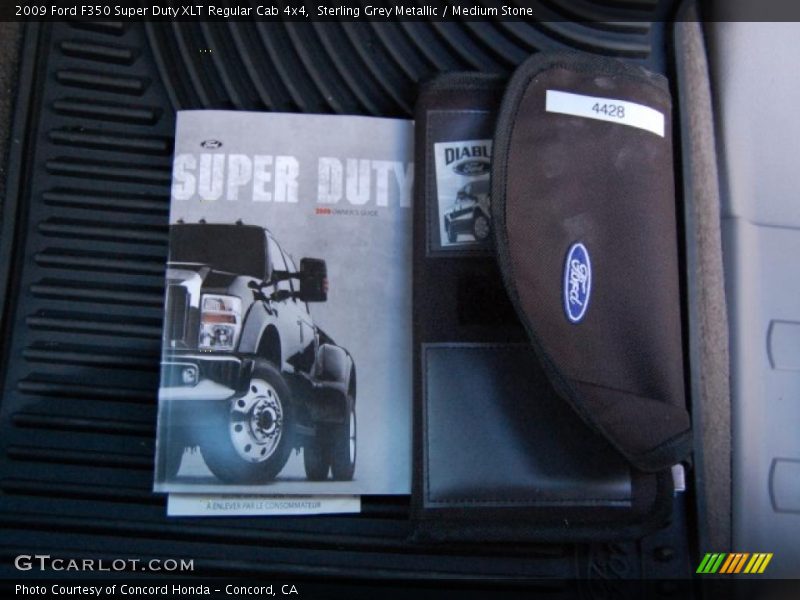 Sterling Grey Metallic / Medium Stone 2009 Ford F350 Super Duty XLT Regular Cab 4x4