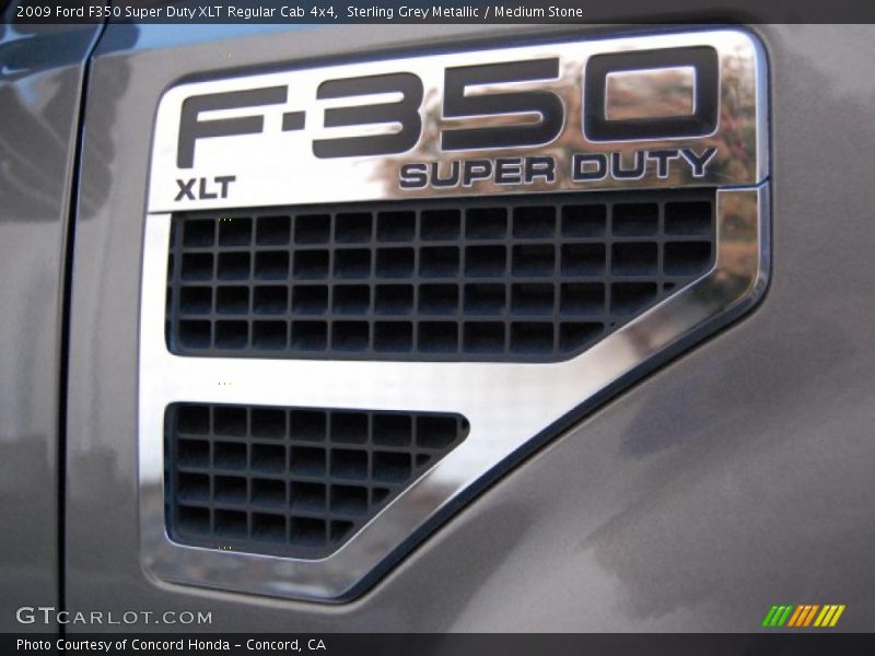 Sterling Grey Metallic / Medium Stone 2009 Ford F350 Super Duty XLT Regular Cab 4x4