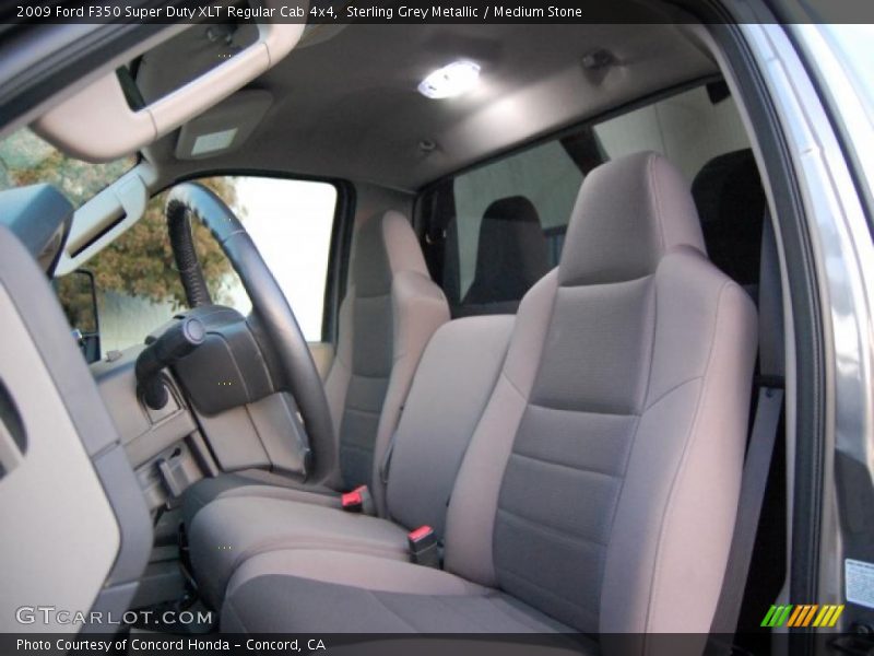 Sterling Grey Metallic / Medium Stone 2009 Ford F350 Super Duty XLT Regular Cab 4x4