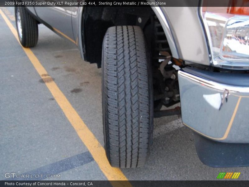 Sterling Grey Metallic / Medium Stone 2009 Ford F350 Super Duty XLT Regular Cab 4x4
