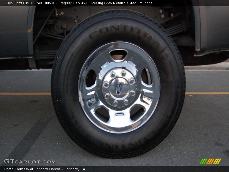 Sterling Grey Metallic / Medium Stone 2009 Ford F350 Super Duty XLT Regular Cab 4x4
