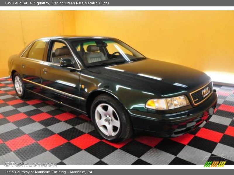 Racing Green Mica Metallic / Ecru 1998 Audi A8 4.2 quattro