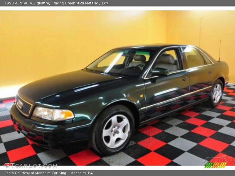 Racing Green Mica Metallic / Ecru 1998 Audi A8 4.2 quattro