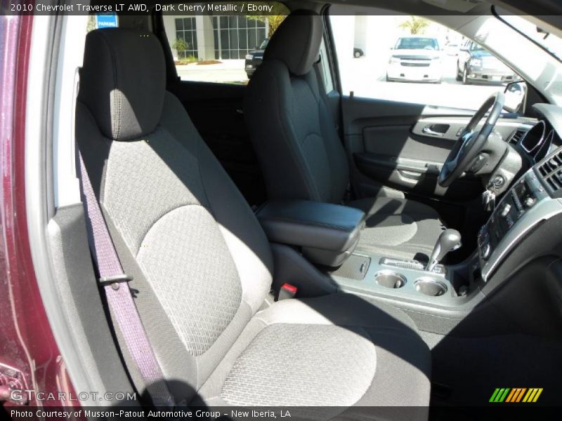 Dark Cherry Metallic / Ebony 2010 Chevrolet Traverse LT AWD