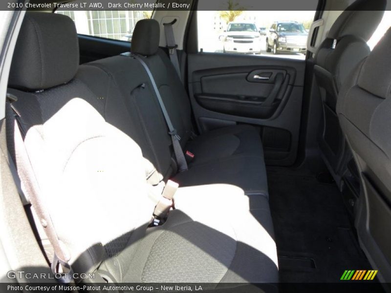 Dark Cherry Metallic / Ebony 2010 Chevrolet Traverse LT AWD
