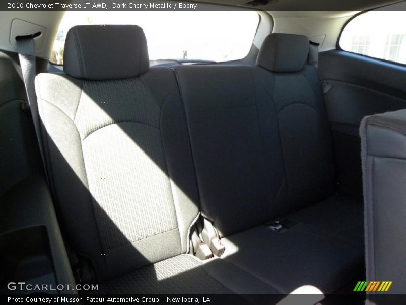 Dark Cherry Metallic / Ebony 2010 Chevrolet Traverse LT AWD