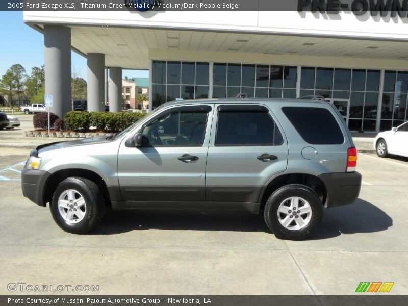 Titanium Green Metallic / Medium/Dark Pebble Beige 2005 Ford Escape XLS