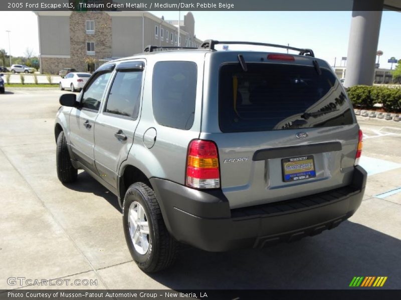 Titanium Green Metallic / Medium/Dark Pebble Beige 2005 Ford Escape XLS