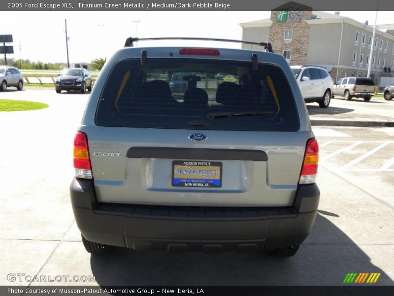 Titanium Green Metallic / Medium/Dark Pebble Beige 2005 Ford Escape XLS