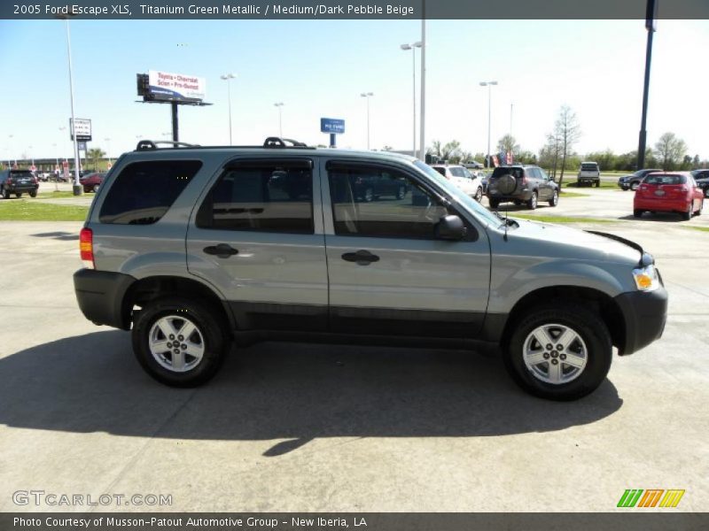Titanium Green Metallic / Medium/Dark Pebble Beige 2005 Ford Escape XLS