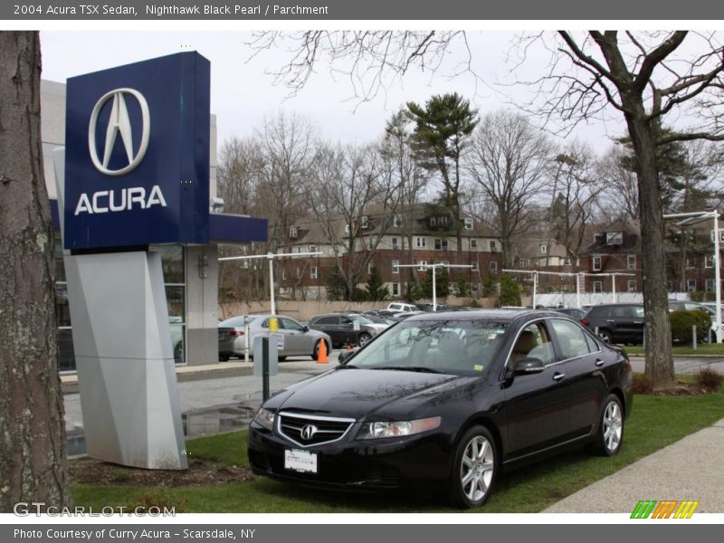 Nighthawk Black Pearl / Parchment 2004 Acura TSX Sedan