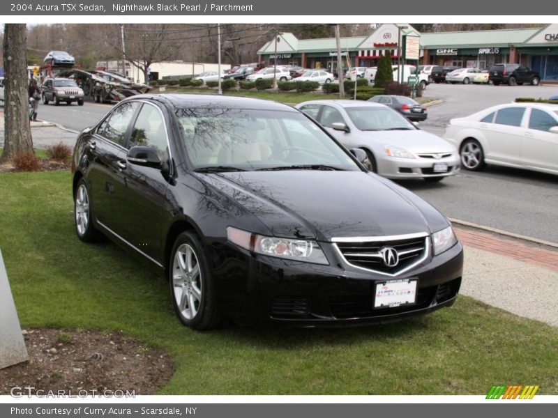 Nighthawk Black Pearl / Parchment 2004 Acura TSX Sedan