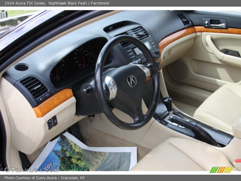 Nighthawk Black Pearl / Parchment 2004 Acura TSX Sedan