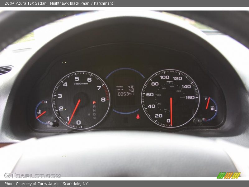 Nighthawk Black Pearl / Parchment 2004 Acura TSX Sedan