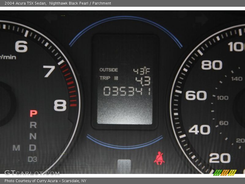 Nighthawk Black Pearl / Parchment 2004 Acura TSX Sedan
