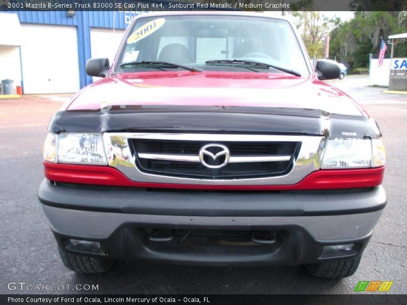 Sunburst Red Metallic / Medium Graphite 2001 Mazda B-Series Truck B3000 SE Cab Plus 4x4