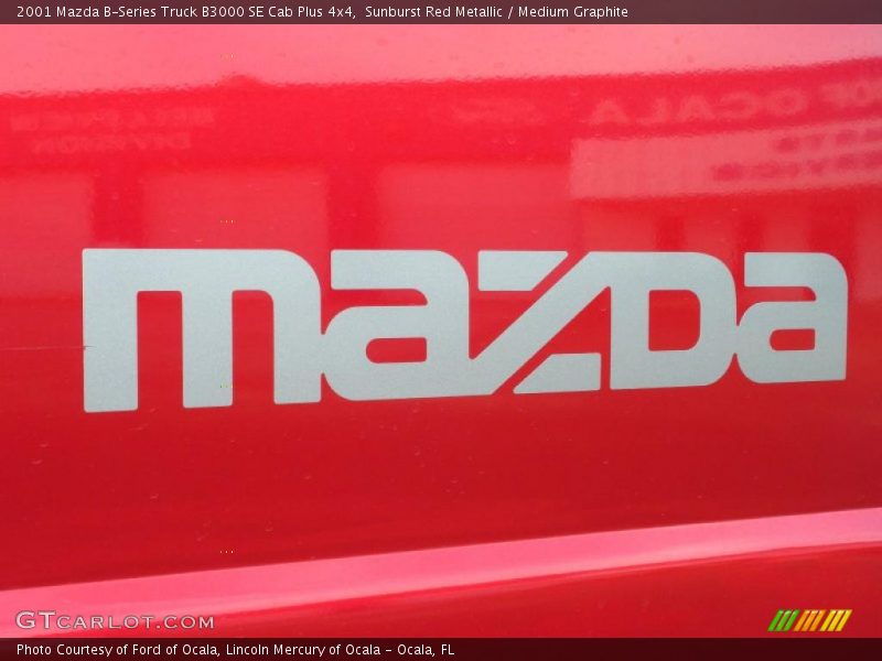 Sunburst Red Metallic / Medium Graphite 2001 Mazda B-Series Truck B3000 SE Cab Plus 4x4