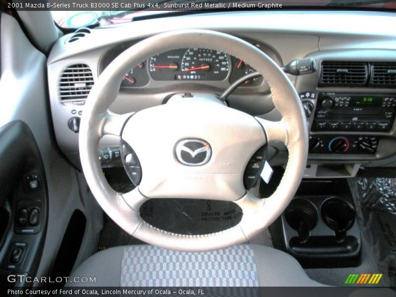 Sunburst Red Metallic / Medium Graphite 2001 Mazda B-Series Truck B3000 SE Cab Plus 4x4
