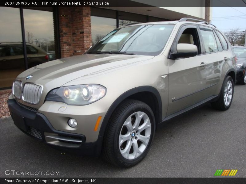 Platinum Bronze Metallic / Sand Beige 2007 BMW X5 4.8i