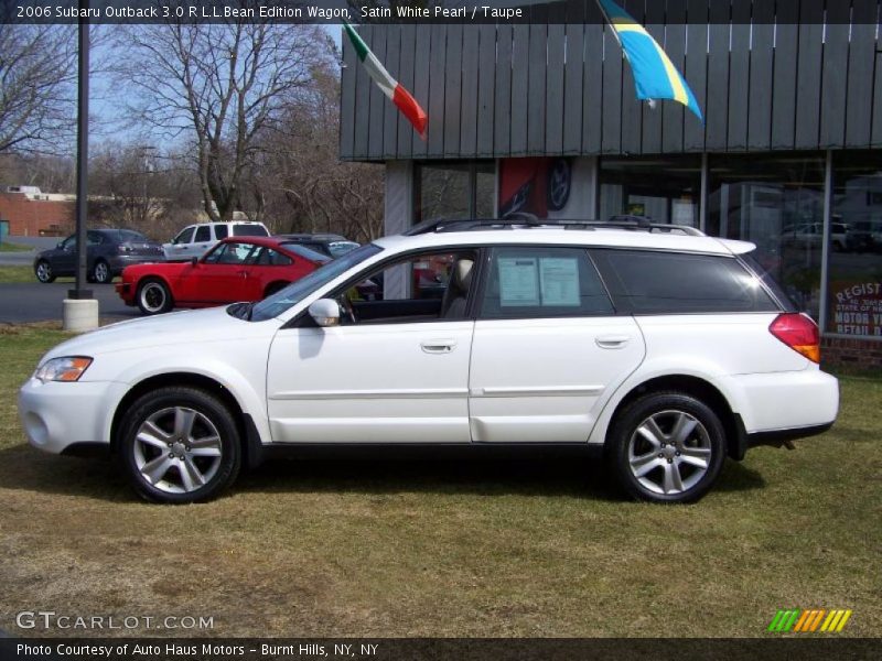 Satin White Pearl / Taupe 2006 Subaru Outback 3.0 R L.L.Bean Edition Wagon