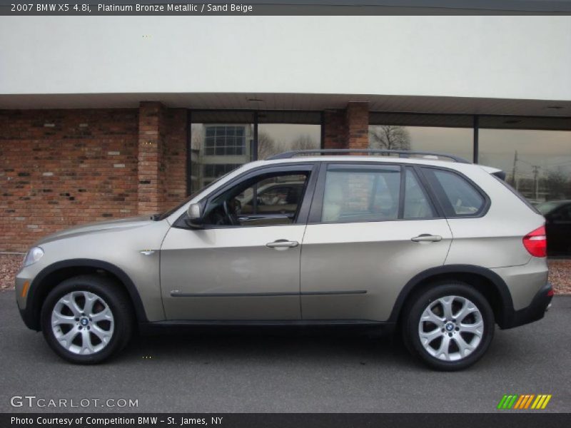 Platinum Bronze Metallic / Sand Beige 2007 BMW X5 4.8i