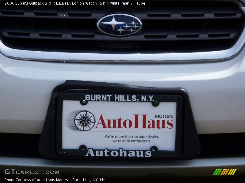 Satin White Pearl / Taupe 2006 Subaru Outback 3.0 R L.L.Bean Edition Wagon