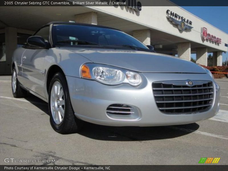Brilliant Silver Metallic / Charcoal 2005 Chrysler Sebring GTC Convertible