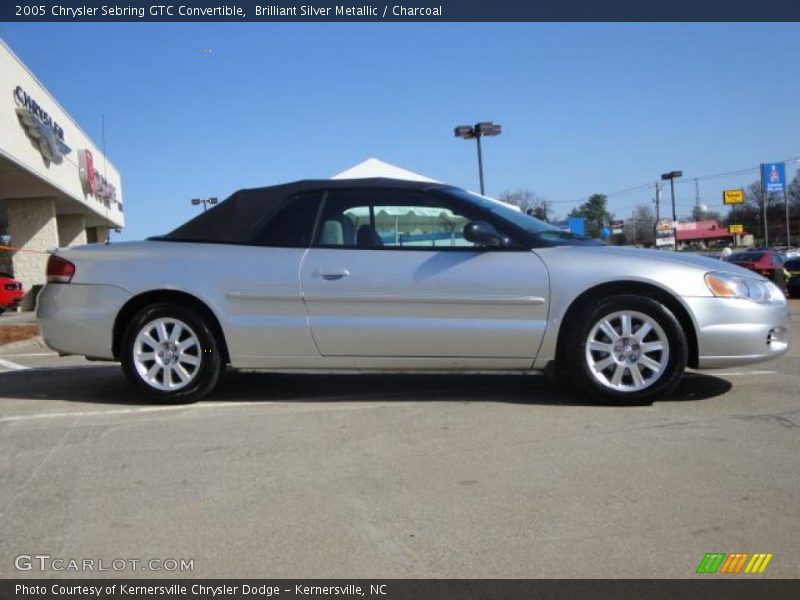 Brilliant Silver Metallic / Charcoal 2005 Chrysler Sebring GTC Convertible