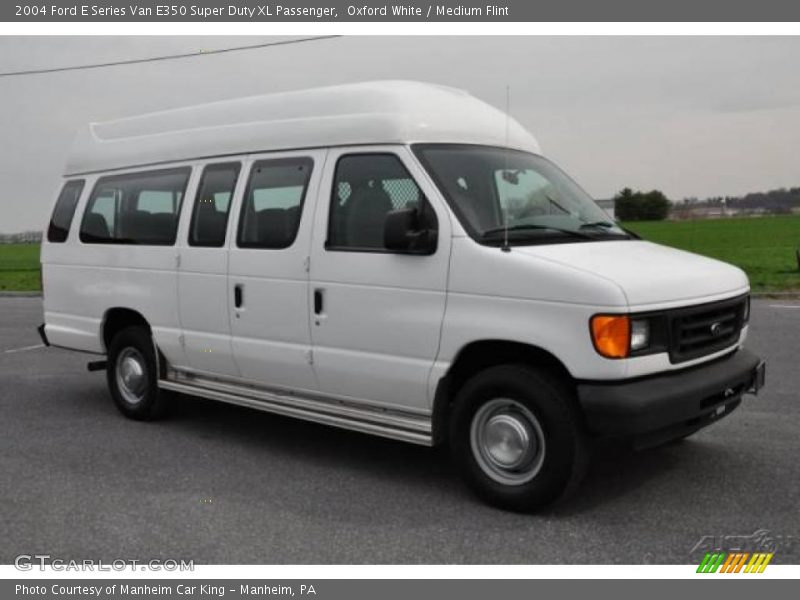 Oxford White / Medium Flint 2004 Ford E Series Van E350 Super Duty XL Passenger