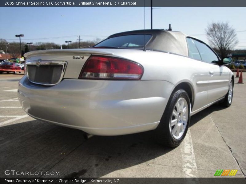 Brilliant Silver Metallic / Charcoal 2005 Chrysler Sebring GTC Convertible