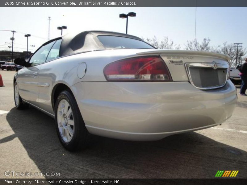 Brilliant Silver Metallic / Charcoal 2005 Chrysler Sebring GTC Convertible