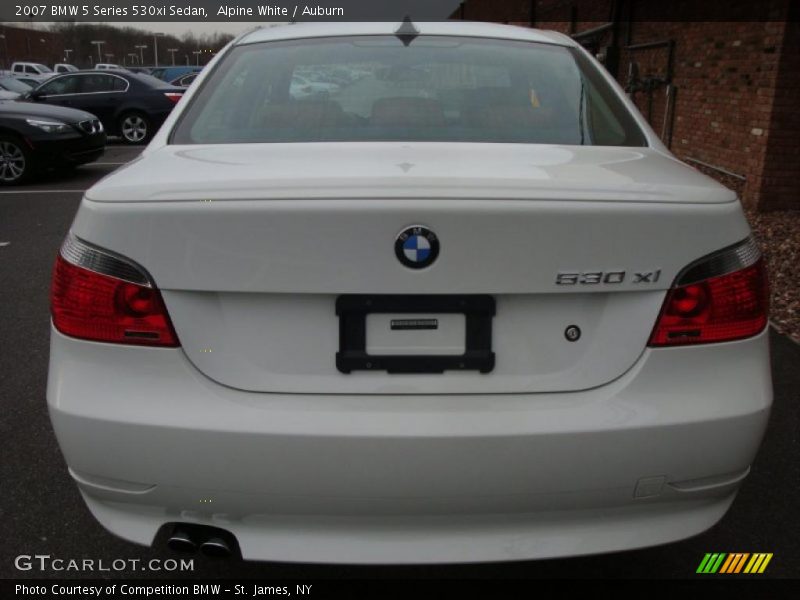 Alpine White / Auburn 2007 BMW 5 Series 530xi Sedan