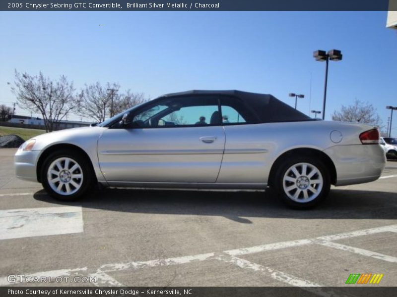 Brilliant Silver Metallic / Charcoal 2005 Chrysler Sebring GTC Convertible