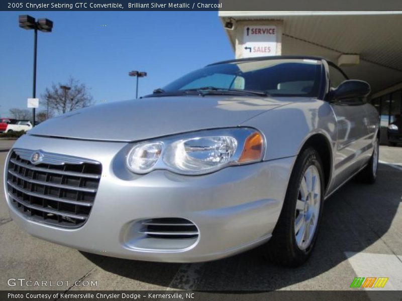 Brilliant Silver Metallic / Charcoal 2005 Chrysler Sebring GTC Convertible