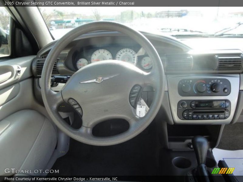 Brilliant Silver Metallic / Charcoal 2005 Chrysler Sebring GTC Convertible