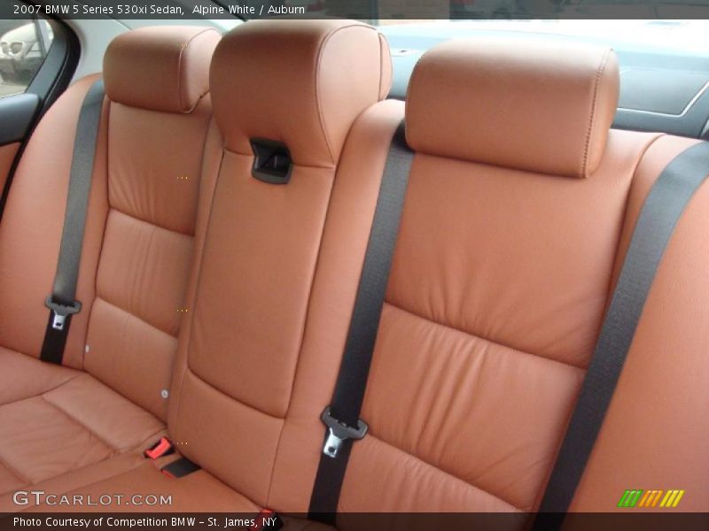 Alpine White / Auburn 2007 BMW 5 Series 530xi Sedan