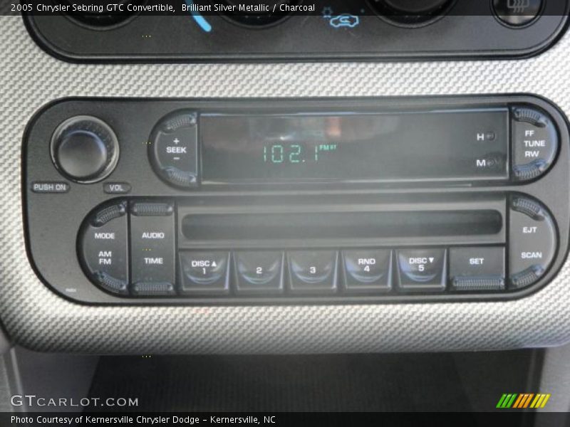 Brilliant Silver Metallic / Charcoal 2005 Chrysler Sebring GTC Convertible