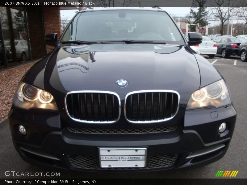 Monaco Blue Metallic / Black 2007 BMW X5 3.0si