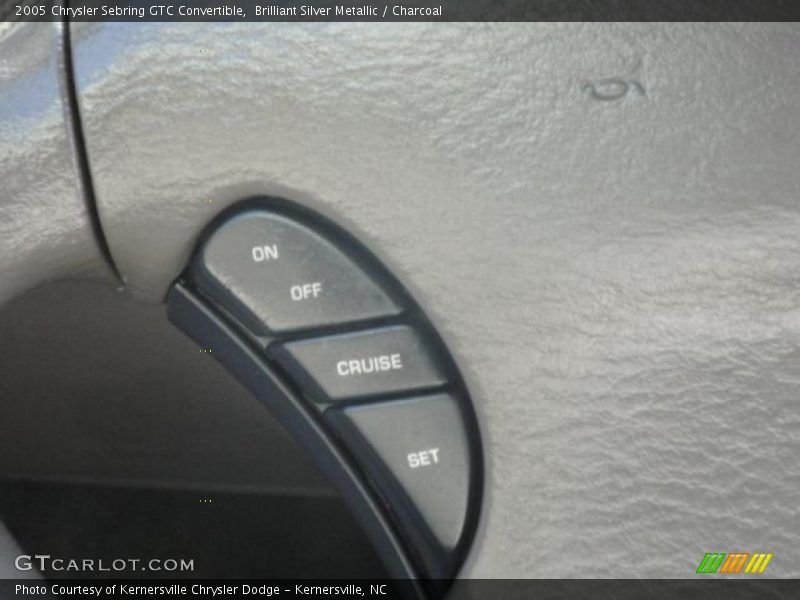 Brilliant Silver Metallic / Charcoal 2005 Chrysler Sebring GTC Convertible
