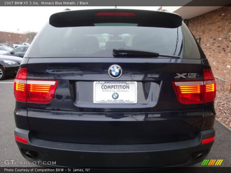 Monaco Blue Metallic / Black 2007 BMW X5 3.0si