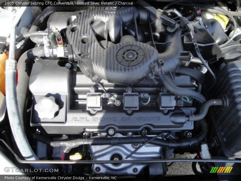 Brilliant Silver Metallic / Charcoal 2005 Chrysler Sebring GTC Convertible